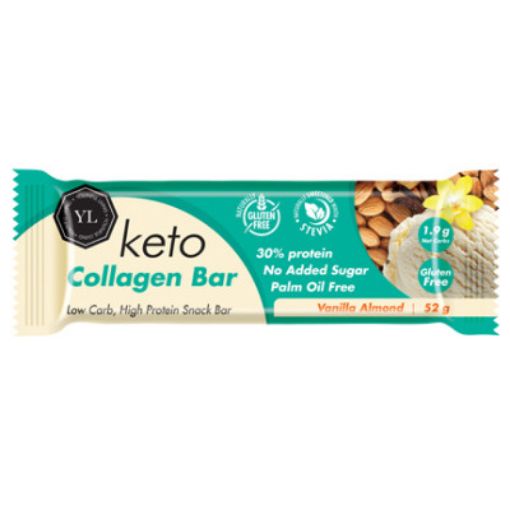 Picture of YL KETO COLLAGEN BAR VANILLA ALMOND 52G