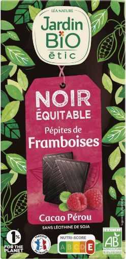 Picture of JARDIN BIO CHOC NOIR FRAMBOISE 100G