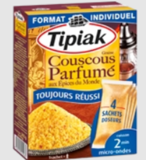 Picture of TIPIAK COUSCOUS PARFUME AUX EPICES DU MONDE 4X65G