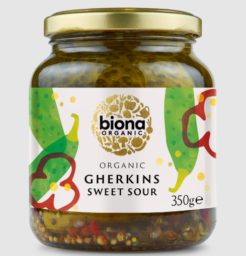 Picture of BIONA ORGANIC GHERKINS 350G