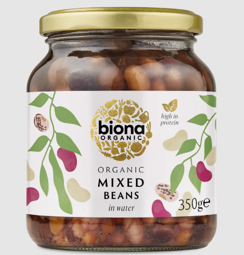 Picture of BIONA ORGANIC MIXED BEANS JAR 350G