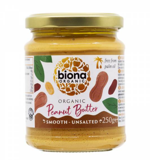 Picture of BIONA ORGANIC P BUTTER SMOOTH UNSALTED 250G