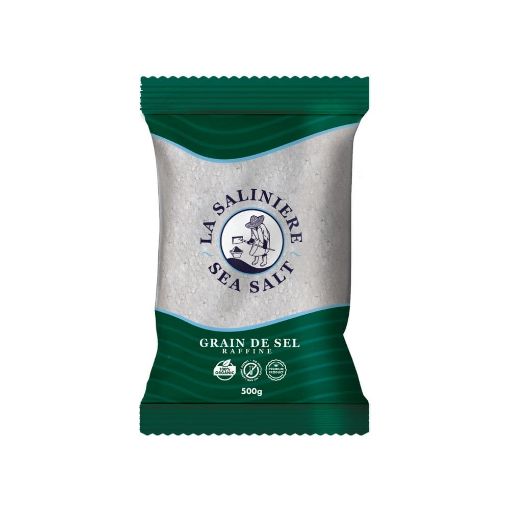 Picture of LA SALINIÈRE PILLOW POUCH GRAIN DE SEL MEDIUM SALT 500G