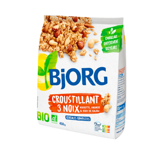 Picture of BJORG CEREAL CROUSTILLANT 3 NOIX 450G