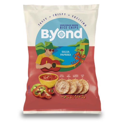 Picture of B YOND RICE CHIPS SALSA PAPRIKA 70G