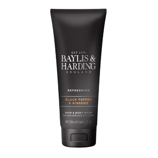 Picture of BAYLIS HARDING BLACK PEPPER GINSENG HAIR GEL DOUCHE 250ML