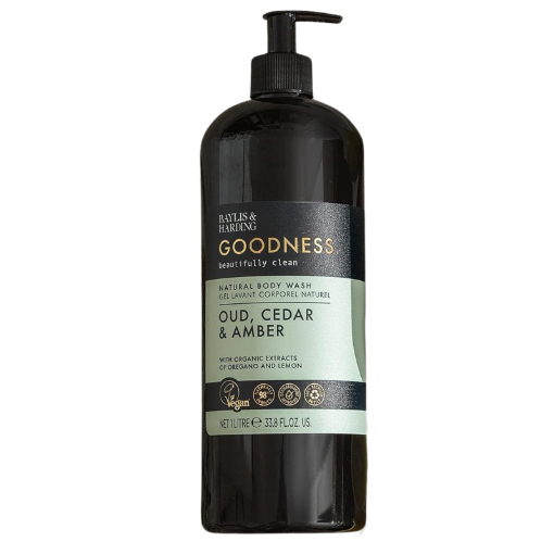 Picture of BAYLIS HARDING GOODNESS OUD CEDAR AMBER GEL DOUCHE 1L