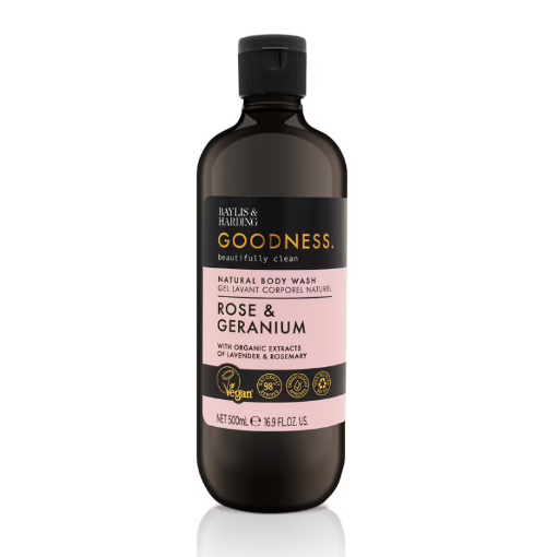 Picture of BAYLIS HARDING GOODNESS ROSE GERANIUM GEL DOUCHE 500ML