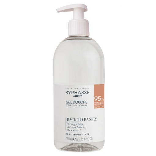 Picture of BYPHASSE BACK TO BASIC GEL DOUCHE TOUS TYPES DE PEAUX 750ML