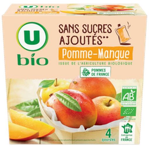 Picture of CO BIO PUREE POMME MANGUE SANS SUCRES AJOUTES 4X95G