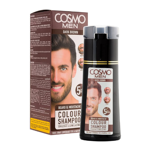 Picture of COSMO BEARD COLOUR SHAMPOOING BROWN 180 ML