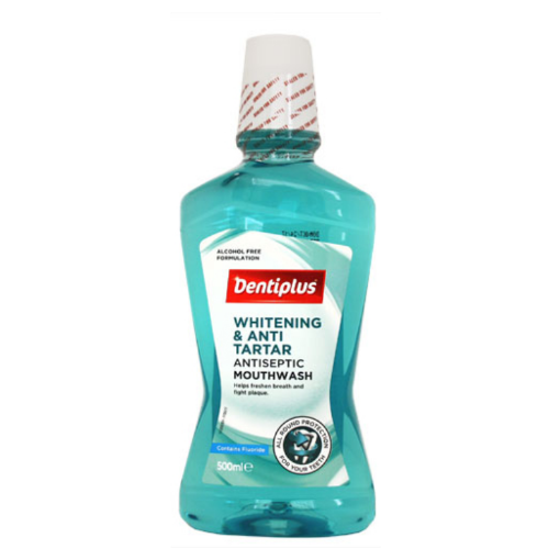 Picture of DENTIPLUS MOUTH WASH WHITE ANTI TARTAR 500ML