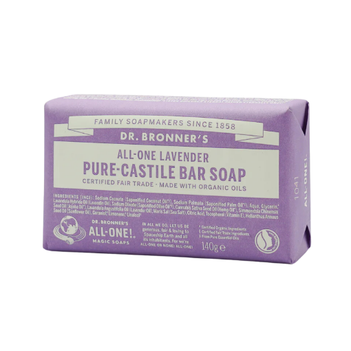 Picture of DR BRONNER LAVENDER BAR SOAP 140G