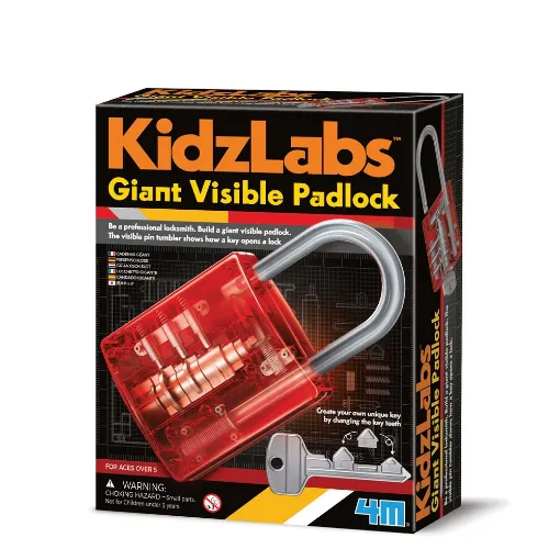 Picture of 4M KIDZLABS GIANT VISIBLE PADLOCK