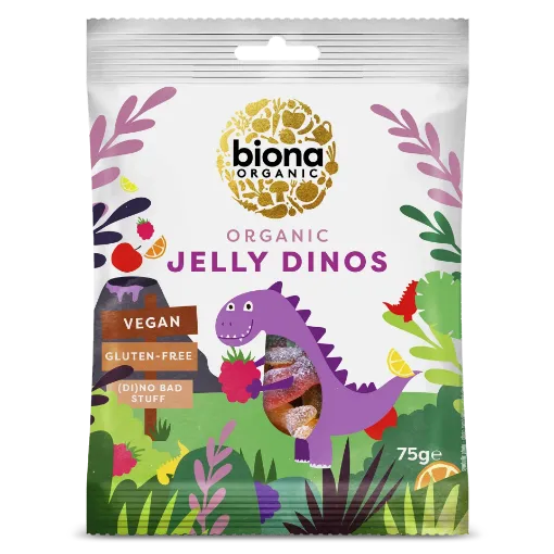 Picture of BIONA ORGANIC JELLY DINOS 75G