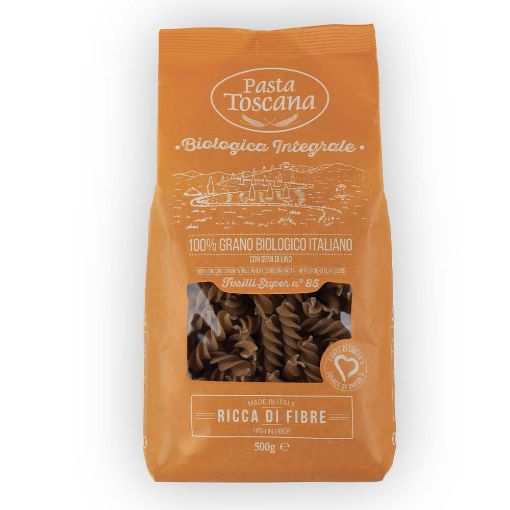 Picture of PASTA TOSCANA ORGANIC WHOLE WHEAT OMEGA 3 FUSILLI 500G