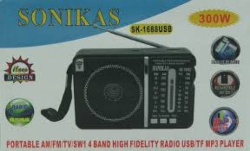 Picture of SONIKAS SK 1688 98 USB FM AM POR RADIO