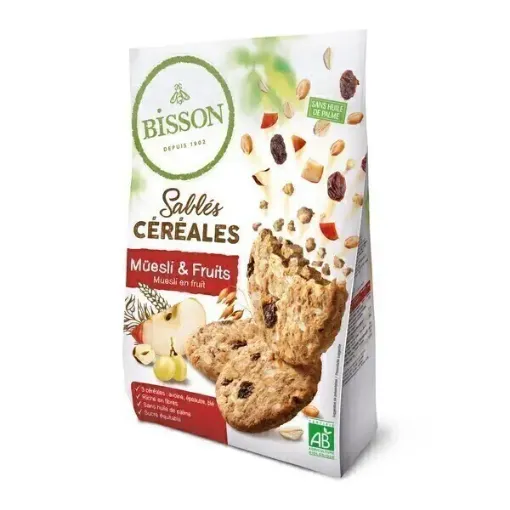 Picture of BISSON SABLES CEREALES MUESLI FRUIT 200G