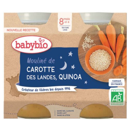 Picture of BABY BIO BN MOU CAROTTE LAND QUINOA 400G