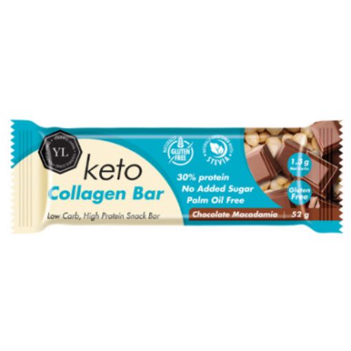 Picture of YL KETO COLLAGEN BAR CHOCOLATE MACADAMIA 52G