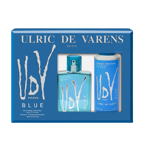 Picture of ULRIC DE VARENS BLUE COFFRET EDT 100ML   DEODORANT 200ML