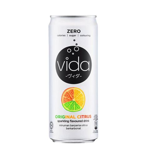 Picture of VIDA ZERO SUGAR SPARKLING ORIGINAL CITRUS DRINK 325ML