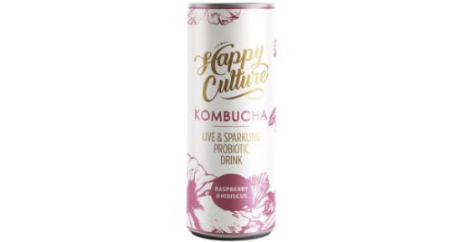 Picture of HAPPY CULTURE RASPBERRY HIBISCUS KOMBUCHA 300ML