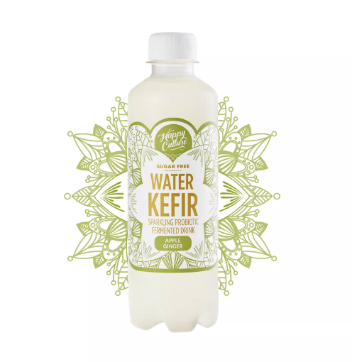 Picture of HAPPY CULTURE APPLE GINGER WATER KEFIR 330ML