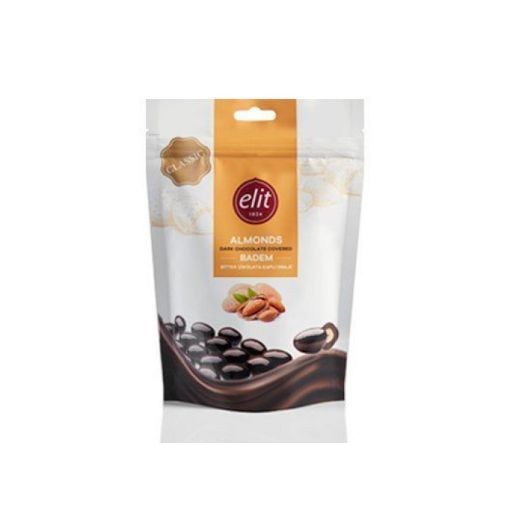 Picture of ELIT DRAGEE ALMOND DARK CHOCOLAT 125G