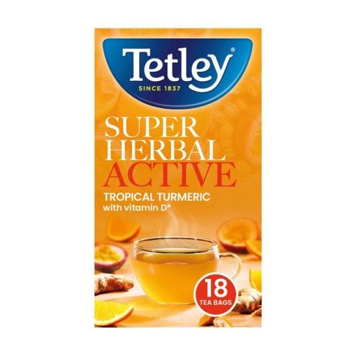 Picture of TETLEY SUPER HERBAL ACTIVE TROPICAL TURMERIC X 18