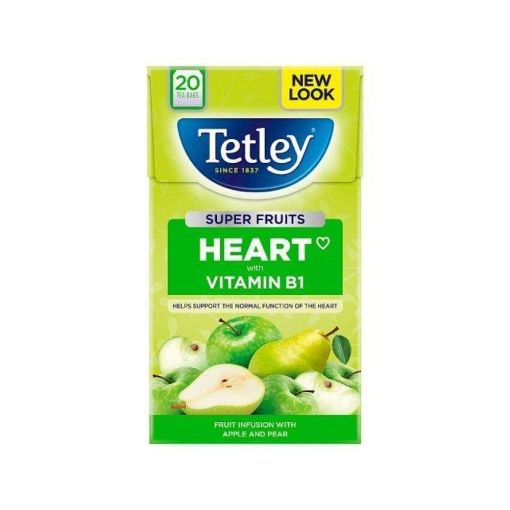 Picture of TETLEY SUPER FRUIT HEART APPLE PEAR INFUSION X 20