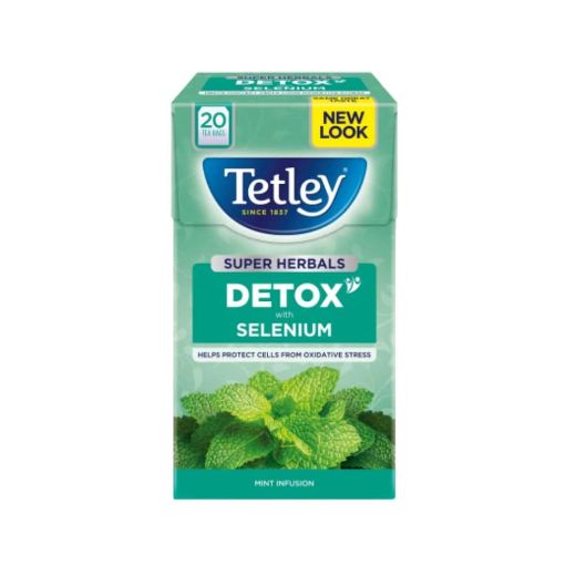 Picture of TETLEY SUPER HERBAL DETOX MINT INFUSION X 20