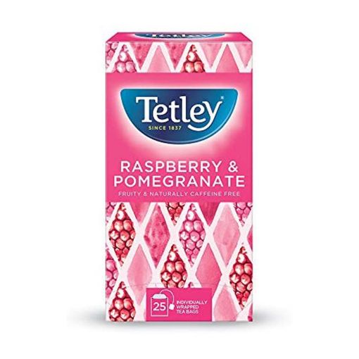 Picture of TETLEY RASPBERRY POMEGRANATE HERBAL INFUSION X 25