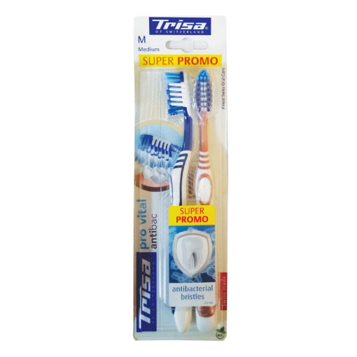 Picture of TRISA TOOTHBRUSH PRO VITAL DUO PR MEDIUM