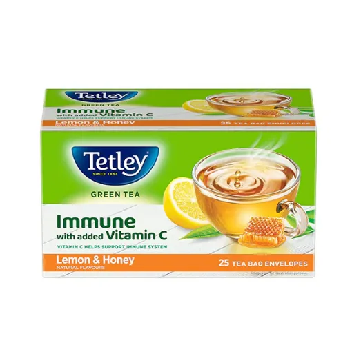 Picture of TETLEY TEA BAG GREEN TEA LEMON HONEY X25