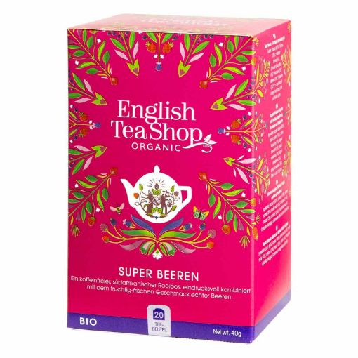 Picture of ORGANIC ENGLISH TEA SHOP INFUSION SUPER BERRIES TEA BAGS 20X40G