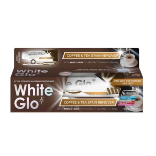 Picture of WHITE GLO  DENTIFRICE INTERDENTAL CAVITY FIGHTER TEA STAIN REMOVER 150G