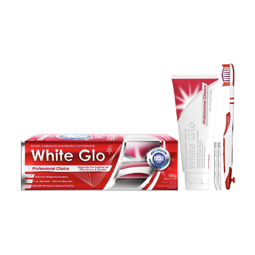 Picture of WHITE GLO  DENTRICE BROSSE A DENT INTERDENTAL PROFESSIONAL CHOICE 150G