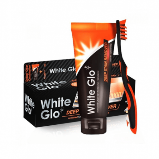 Picture of WHITE GLO DENTRICE CHARCOAL DEEP STAIN REMOVER 115G