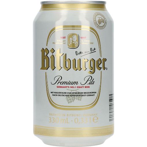 Picture of BITBURGER PREMIUM PILS 330ML CAN