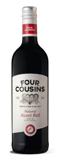 Picture of FOUR COUSINS NATURAL SWEET RED 750ML