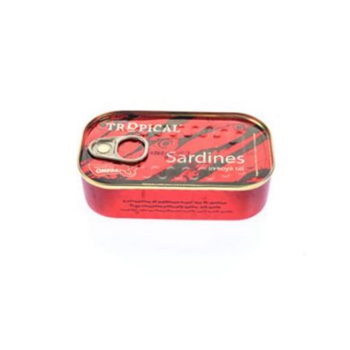 Picture of TROPICAL SARDINE SOYA OIL 125G