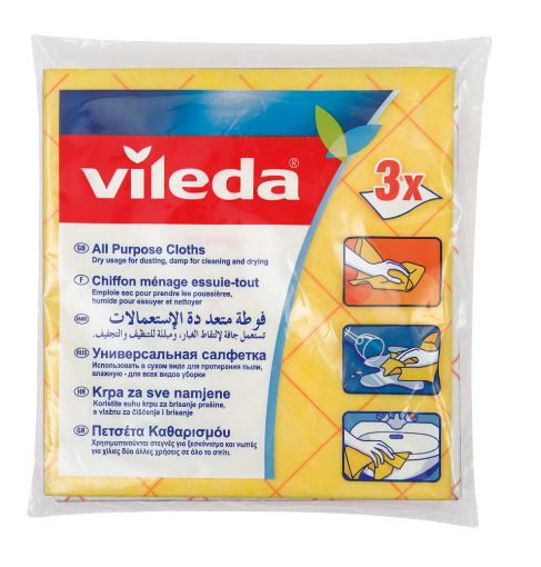 Picture of VILEDA ALL PURPOSE CLOTH x3