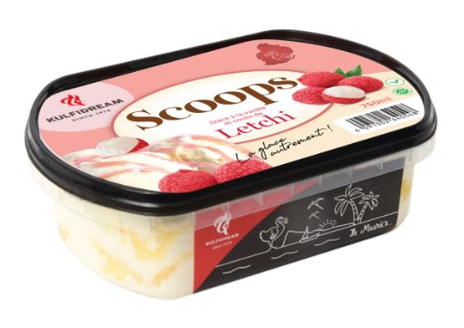 Picture of SCOOPS ICE CREAM LITCHI 750ML