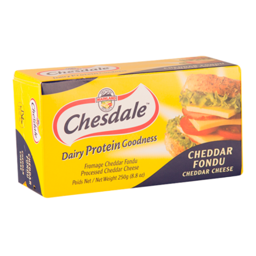 Picture of CHESDALE PROCESSED CHEDDAR CHEESE BLOCK 250G