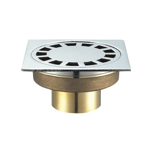 Picture of FLOOR DRAIN 100X100MM BRASS BO