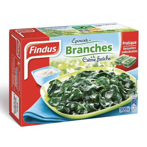 Picture of FINDUS EPINARDS BRANCHES A LA CREME FRAICHE 500G