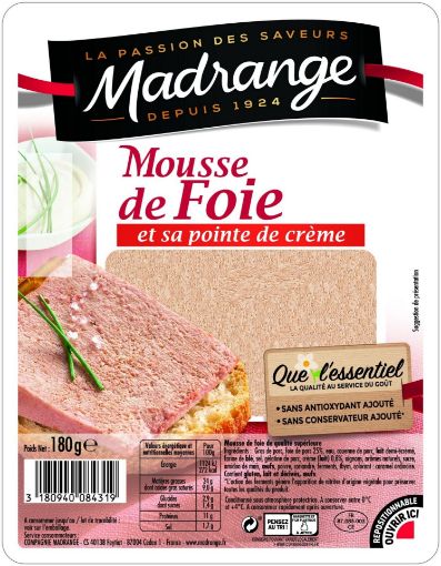 Picture of MADRANGE MOUSSE FOIE 180G