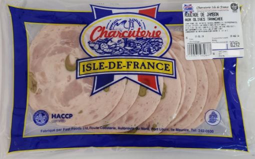 Picture of CHARCUTERIE ILE DE FRANCE ROULADE JAMBON AUX OLIVES TRANCHE