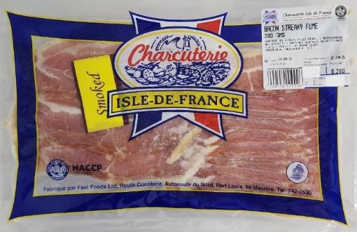 Picture of CHARCUTERIE ILE DE FRANCE BACON STREAKY FUME 250G